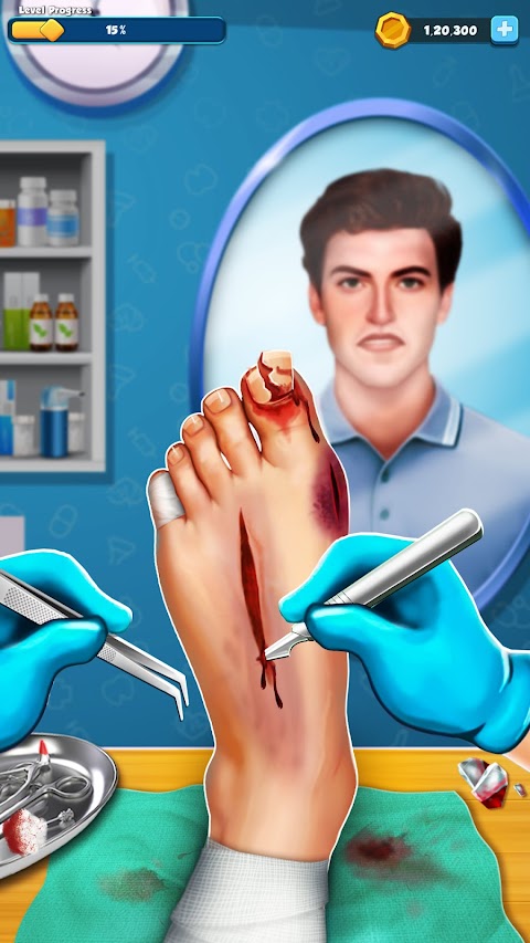 Foot Surgery: Hospital Gamesのおすすめ画像4