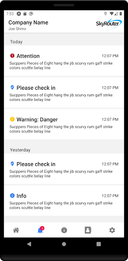 Android application Global Traveler screenshort