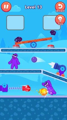 Monster Invasion-Draw Rescue - Screenshot 1