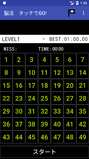 脳活　タッチでＧＯ（50）！