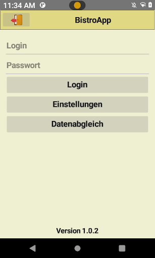 Android application PCG Bistro App screenshort