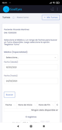 Turnos Online Hospital Dorrego Screen 2