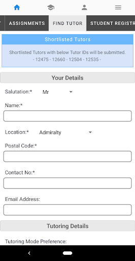 GoodTutors Screen 2