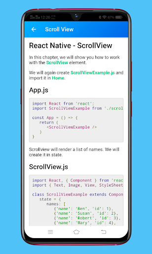 Learn React Native Offline Screen 3