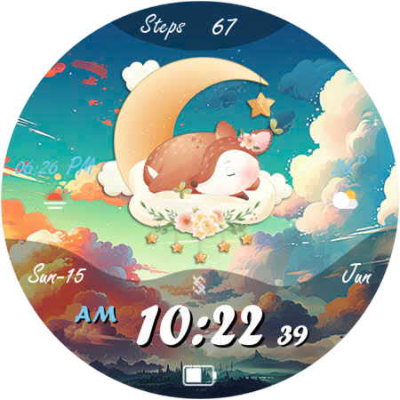 BFF4- Cute Deer watchface screenshot 20