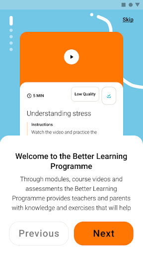 BLP App: Feel & Learn Better! Screen 2