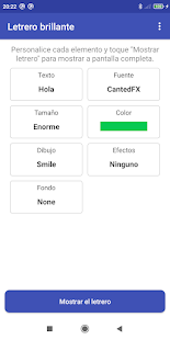 Vista previa de la aplicación