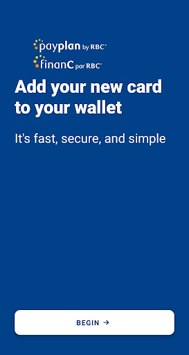 Android application PayPlan by RBC Wallet screenshort