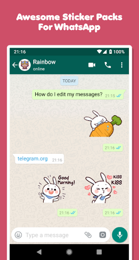 Bunny Stickers For WA Screen 2