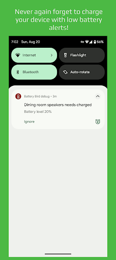 Bluetooth Low Battery Alerts Screen 2