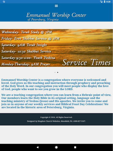 Emmanuel Worship Center Screen 3