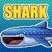 Shark -  Pixel art healing aquarium