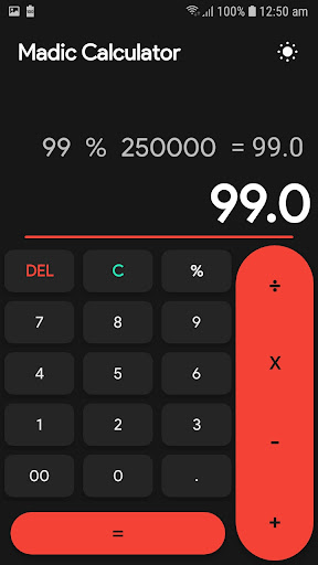 Android application Madic Calculator screenshort