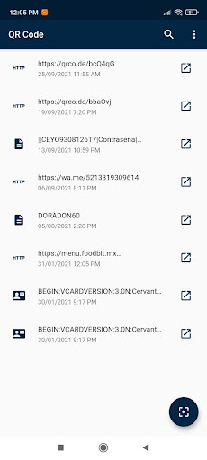 Android application QR Tools screenshort
