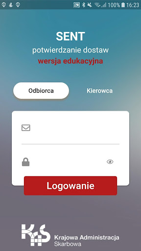 Android application SENT Dostawy screenshort