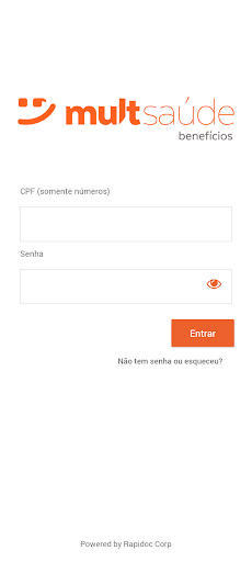 Android application Mult Saúde Benefícios screenshort
