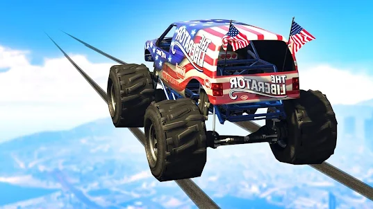 Monster Truck car stunt race