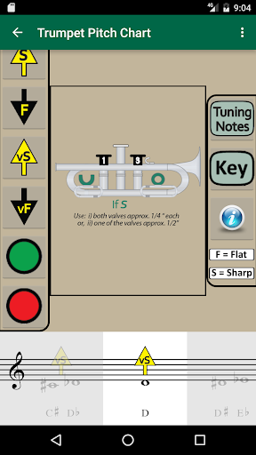 Trumpet Fingering & Tuning Screen 2