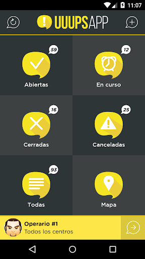 UUUPSApp Gestión de Incidencia Screen 2