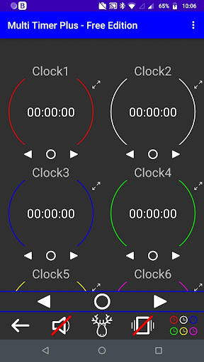 Android application Multi Timer Plus screenshort