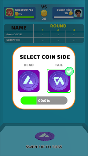 Coin Toss 3D Multiplayer Screen 3