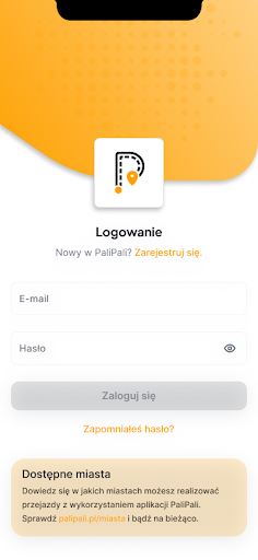 Android application PaliPali - Nowy gatunek dostaw screenshort