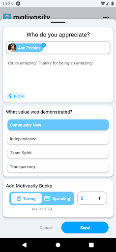 Motivosity Screen 2