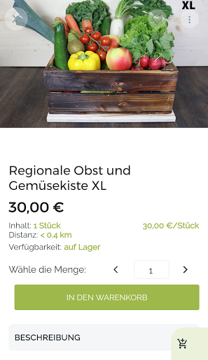Regio-Delivery Screen 3