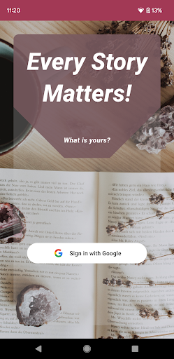 Android application Stories screenshort