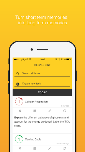 Android application Nemonic screenshort