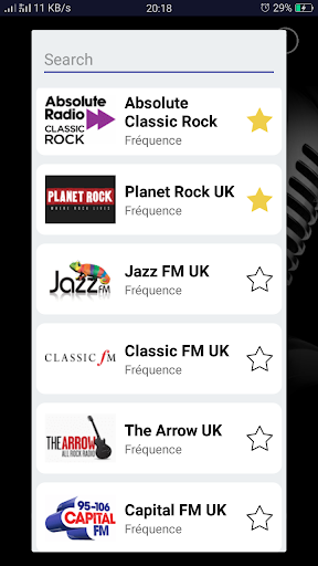 Android application Radios UK screenshort