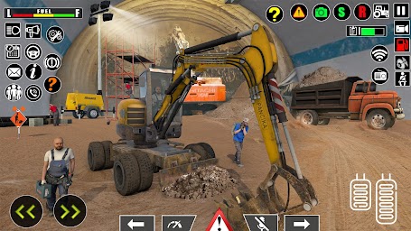 Uphill Tunnel Road & Building Construction Games