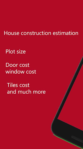 Android application House construction estimation screenshort