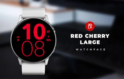 Red Cherry Large Watch Face