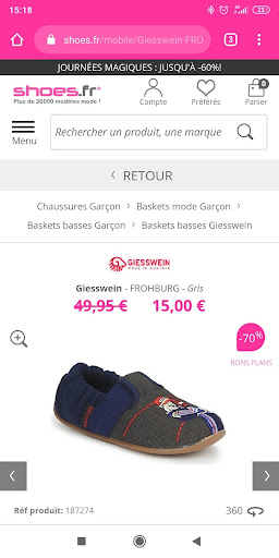 Chaussures sacs vêtement pas