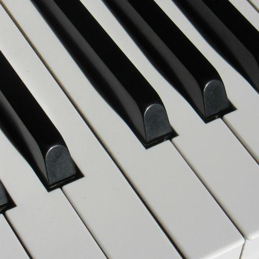 Relaxing piano music logo