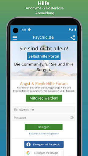 Android application Angst & Panik Forum Psychic.de screenshort