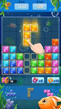 Puzzle Block Ocean Fish - Screenshot 3