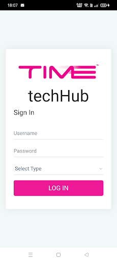 Android application TIME DWMS screenshort