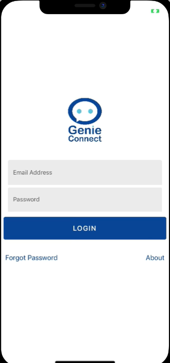 GenieConnect Screen 1