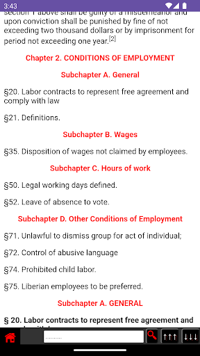 Labor Law of Liberia Screen 2
