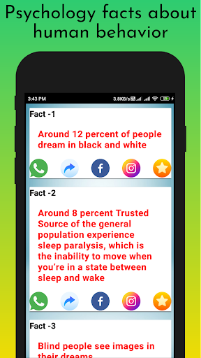 Amazing Psychology facts Screen 3