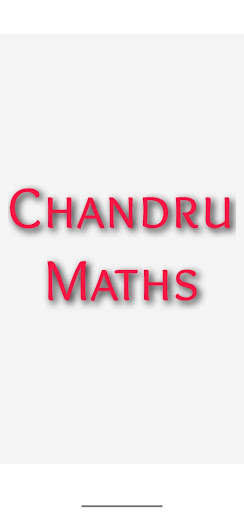 Android application Chandru Maths screenshort