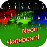 Neon Skateboard Theme&Emoji Keyboard icon