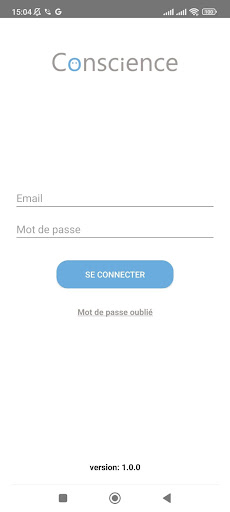 Android application Conscience Connect screenshort