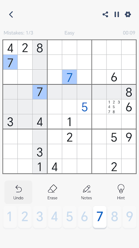 Android application Sudoku CrossMath screenshort