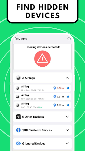Tracker Detect (Anti-Stalking) Screen 2