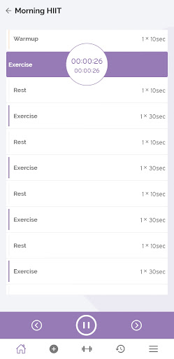 OCoach - Custom Workout Timer Screen 3