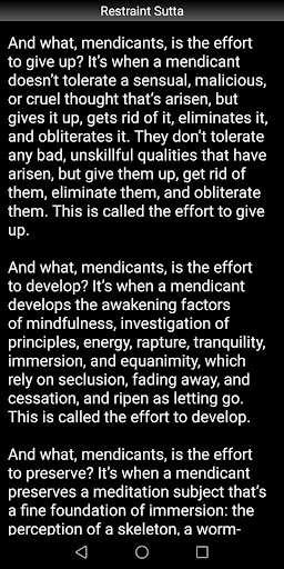 Restraint Sutta - Buddhism Screen 3