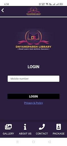 Android application Dnyansparsh Library screenshort